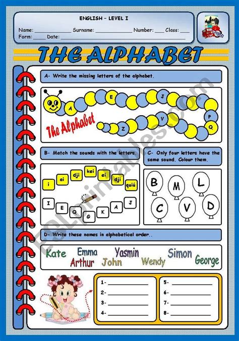 alphabet worksheet alphabet vocabulary worksheets alphabet