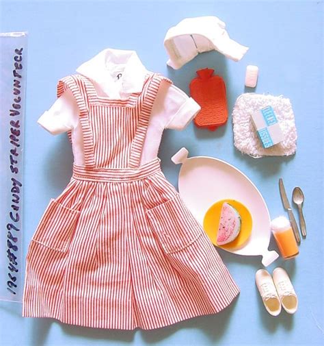 1964 Barbie 889 Candy Striper Outfit N Mint W Many Hard To Find