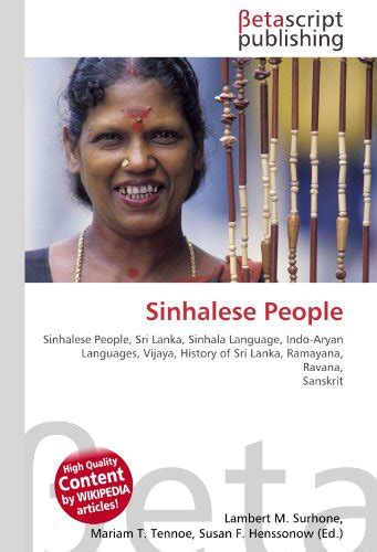 Sinhalese People Sinhalese People Sri Lanka Sinhala Language Indo
