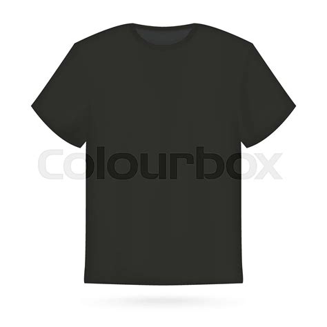 Vector Illustration Of Black T Shirt Stock Vector Colourbox