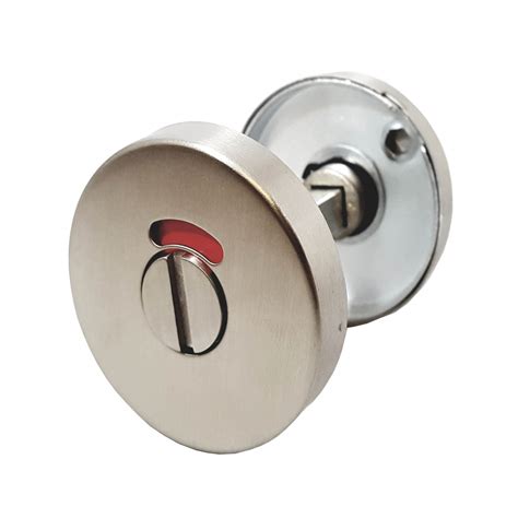 Disabled Toilet Door Lock Set 6mm In Satin Stainless Steel A9706s