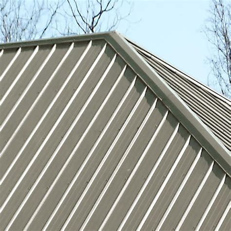 Metal Sales 3 Ft X 20 Ft Ribbed Ash Grey Steel Roof Panel In The Roof