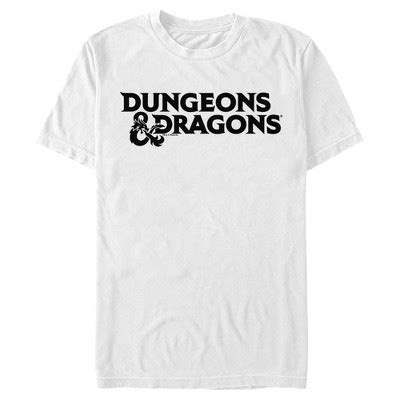 Men S Dungeons Dragons Classy Logo T Shirt White X Large Target