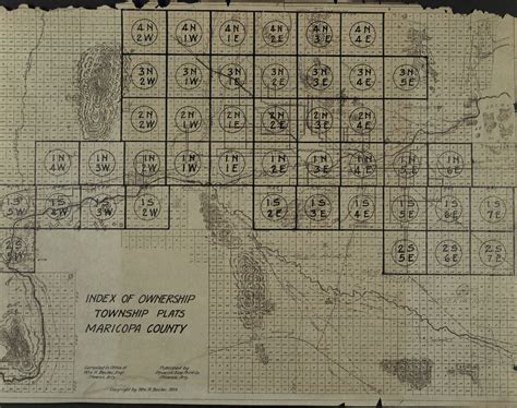 Maricopa County Land Ownership Maps 1926 Arizona Memory Project