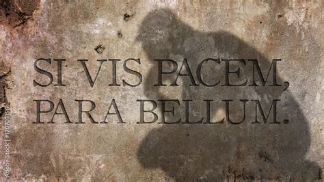 Si Vis Pacem Para Bellum A Latin Adage Translated As If You Want