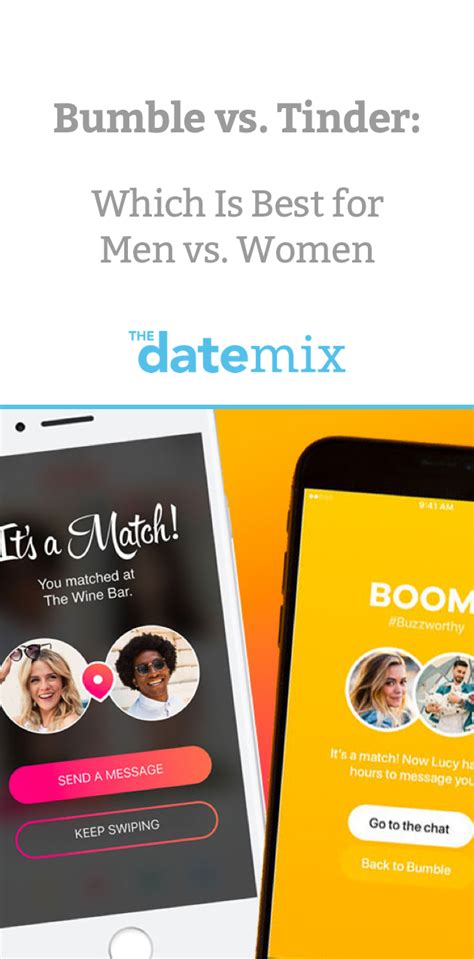 Bumble Vs Tinder Which Is Best For Men Vs Women Bumble Dating Bumble App Best Dating Apps