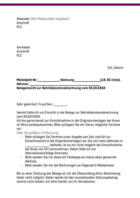 Für mieter von privaten wohnungen lohnt es sich oft, ihre nebenkostenabrechnung etwas genauer in augenschein zu nehmen. Vordruck Anschreiben Nebenkostenabrechnung