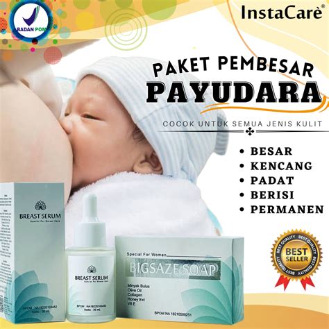 jual pembesar payudara original bpom instacare paket isi bigsaze soap dan breast serum