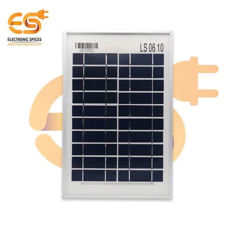 Buy 6v 10watt Heavy Duty Solar Panel Rectangle Shape