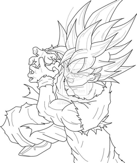 How to draw goku super saiyan from dragonball z. Super Saiyan God Super Saiyan Goku Coloring Pages | Goku ...