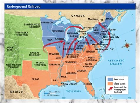 Underground Railroad Map Worksheet Underground Railro