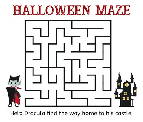 Halloween Mazes Printable