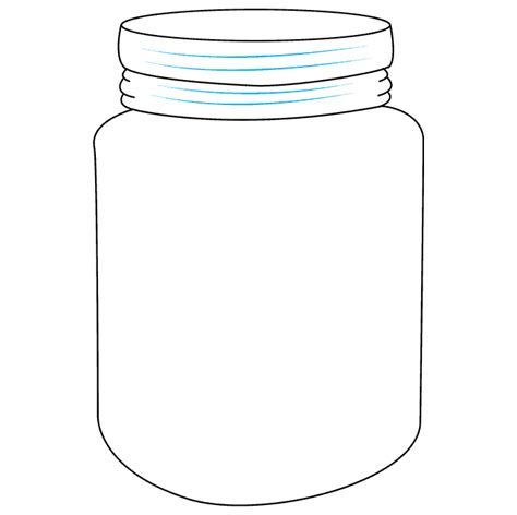 Learn How To Draw Mason Jar Easy Step By Step Drawing Tutorial For