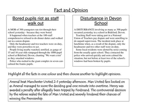 Maybe you would like to learn more about one of these? Bias, fact and opinion. | Teaching Resources