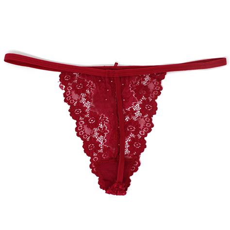 6 Pack Womens Stretch Lace Thongs Sexy T String Lingerie Underwear Ebay