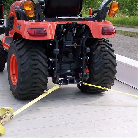 Rear Receiver Hitch With Built In Tie Downs For Kubota Bx Series Tractors