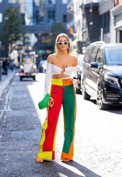 How To Wear The Brightly Colored Jeans Trend In 2023