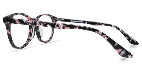 Unisex Full Frame Mixed Material Eyeglasses