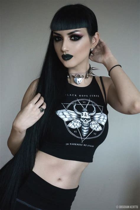 Model Obsidian Kerttu Goth Goth Girl Goth Fashion Goth Makeup Goth Beauty Dark Beauty