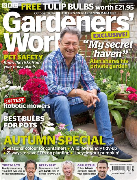 Cover Photo Alan In His Garden By Sarah Cuttle Gardening Magazines