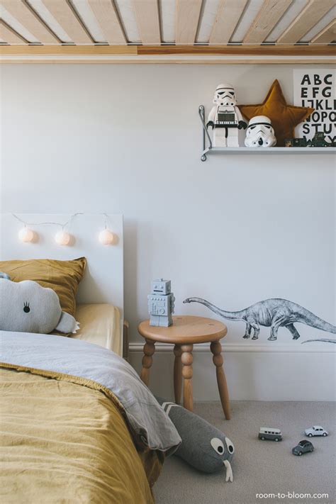 6 yellow bedroom photos and ideas. a grey and yellow bedroom for tobias | Room to Bloom