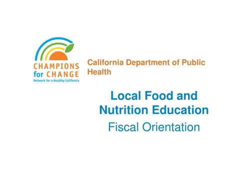 The california department of public health (cdph) is the state department responsible for public health in california. PPT - California Department of Public Health PowerPoint ...