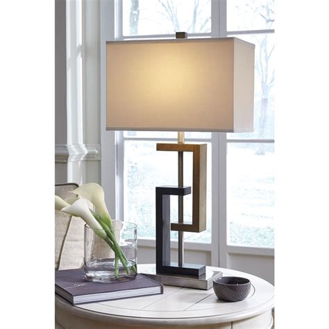 Signature Design By Ashley Lamps Contemporary L405284 Set Of 2 Syler Poly Table Lamps