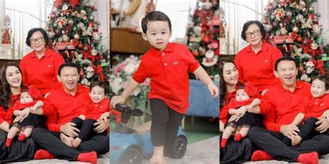 Meriah Serba Merah Intip Potret Keluarga Ahok Edisi Spesial Natal
