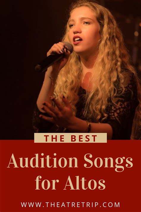 79 Awesome Audition Songs for Altos | Audition songs, Musical theatre