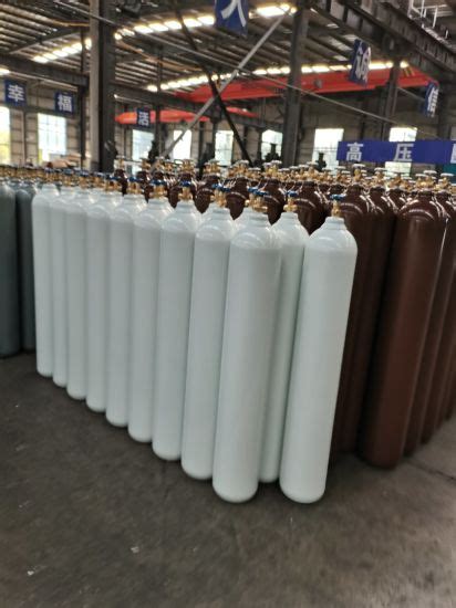 L Bar Iso Tped High Pressure Vessel Seamless Steel Oxygen Gas