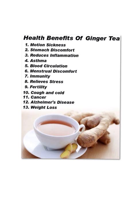 Health Benefits Of Drinking Ginger Tea Musely