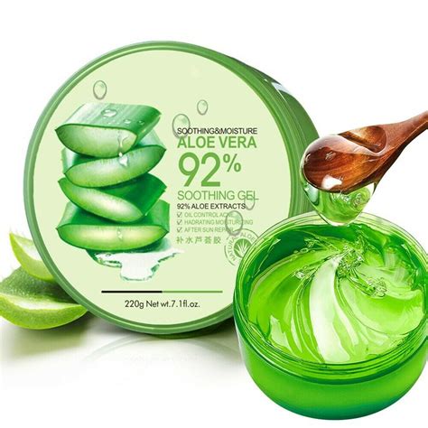 100 Organic Aloe Vera Gel Soothing Moisturizer Lotion Cream Gelly Skin