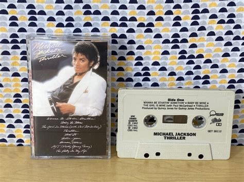 Michael Jackson Thriller Cassette Tape 1982 Epic Etsy