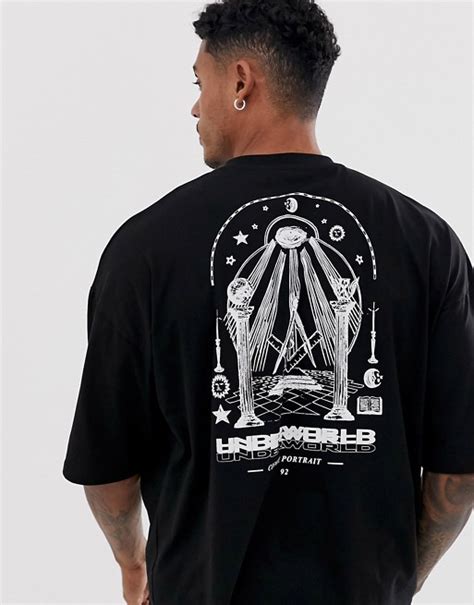 Asos Design Oversized T Shirt With Mystic Back Print Asos