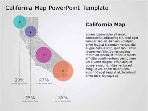 Editable California Maps For Powerpoint