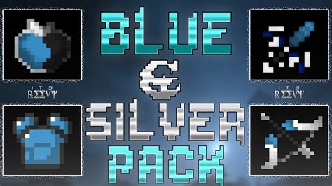 Minecraft Pvp Texture Pack Blue And Silver Uhc Pack 1718 No Lag
