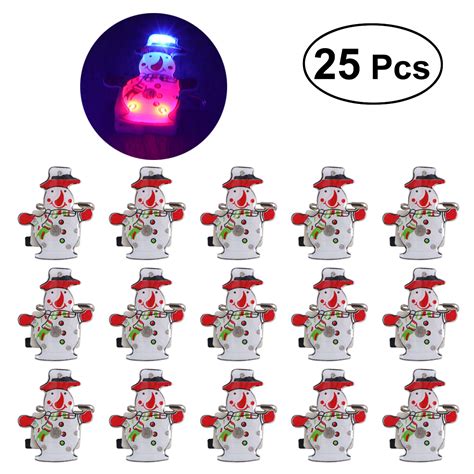 Brooch Christmas Santa Brooch Pin Pin Led Brooches Clips Snowman Claus Xmas Badge Set Reindeer