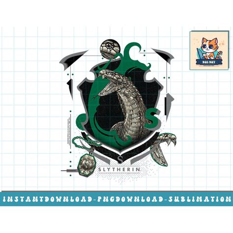 Harry Potter Slytherin Shield Realistic Serpent Png Sublima Inspire