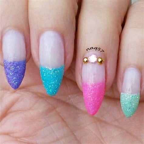 The Top 25 Ideas About French Tip Nail Designs With Glitter Home