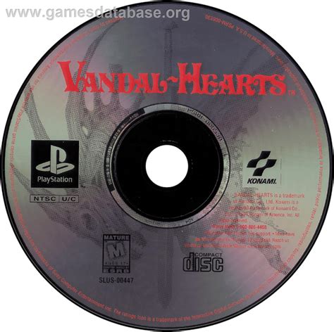 Vandal Hearts Sony Playstation Artwork Disc