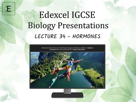 edexcel igcse biology lecture 34 hormones teaching resources