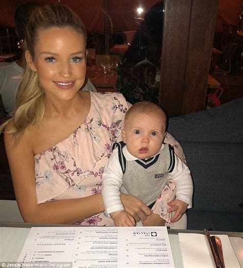 Afl Wag Jessie Habermann On Becoming A First Time Mother Daily Mail Online