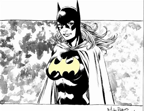 Mike Perkins Batgirl In Andrew Wilsons Batgirl Comic Art Gallery Room