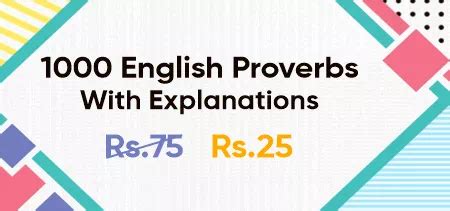 1000 English Proverbs With Explanation