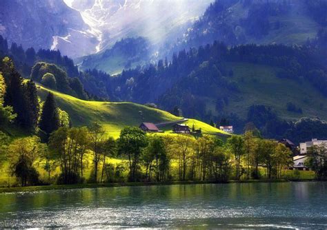 Swiss Alps Beautiful Places Wonders Of The World Scenery