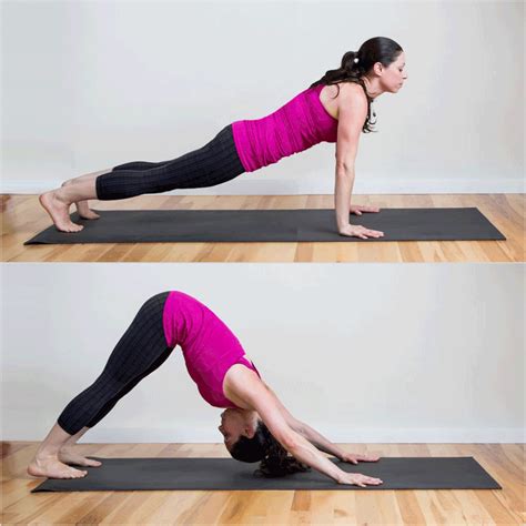 Plank To Down Dog With Ankle Reach Triceps Workout For Women