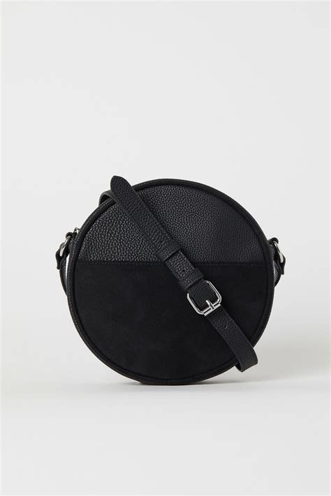 Handm Black Round Shoulder Bag Shoulder Bag Bags Satchel Bags
