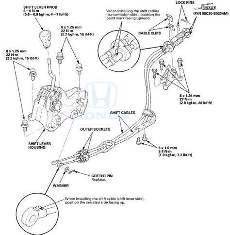 Honda Accord Gearshift Mechanism Replacement Manual Transmission