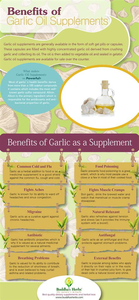 Benefits of Garlic Oil Supplements - Buddha's Herbs | Garlic benefits, Garlic supplement ...