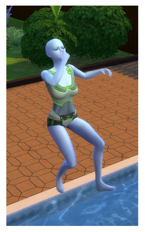 Mod The Sims Female Alien Swimwear Set